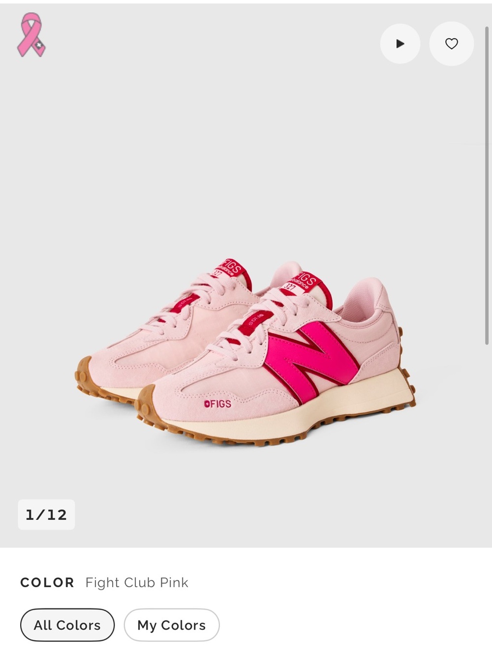 🌸 FIGS x FIGHT CLUB PINK New Balance x FIGS Pink - 🌸💗 fight club pink 🌸 W 9NW